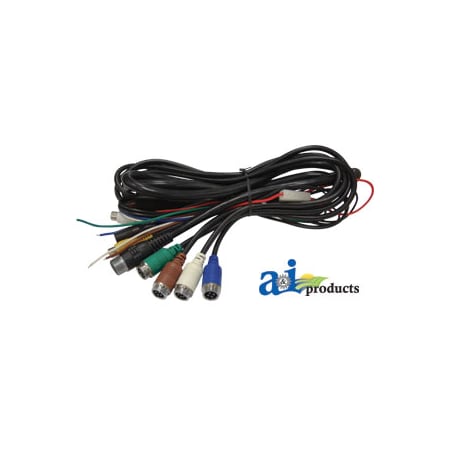 A & I Products CabCAM 22 Pin Power Harness, Touch Button Monitor 7" x7" x3" A-TB22PH